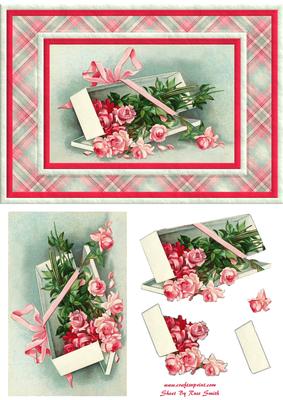 Pink Roses Quick Card