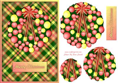 Holly Wreath Quick Card
