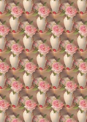 Vase of Roses Backing