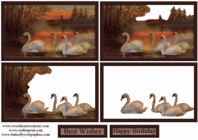 Swans on a Lake Tunnel Sheet
