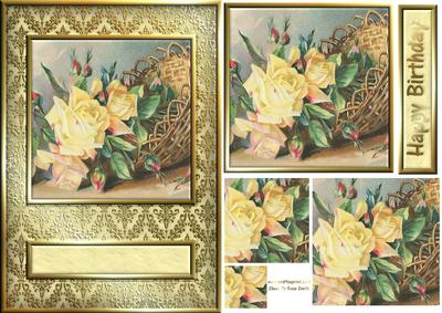 Yellow Roses Quick Card