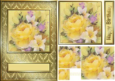 Yellow Rose Quick Card