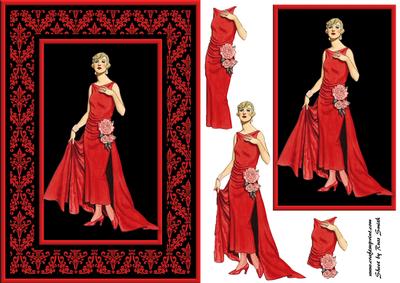 Vintage Lady 2 Quick Card