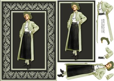 Vintage Lady 7 Quick Card