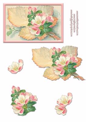 Flowers and Leaves Decoupage