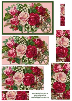 Romantic Vintage Roses Pyramage