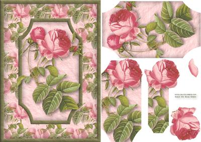 Pink Roses Quick Card