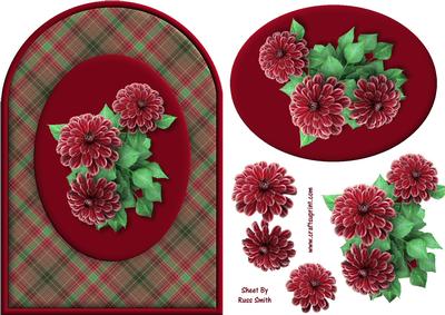 Pink Flowers Rounded Quick Card