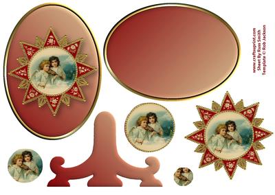 Christmas Angels Plate Stand