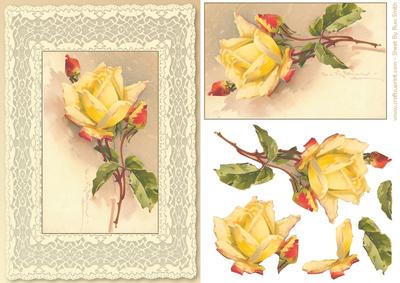 Yellow Rose Quick Card