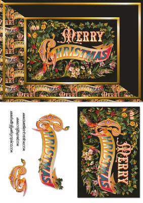 Bold Merry Christmas Card Front