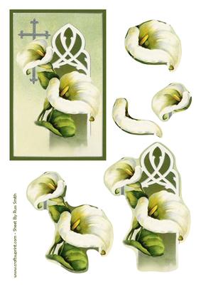 Calla Lilies Easy to Cut Decoupage