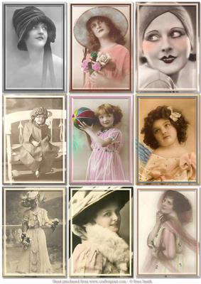 Victorian Ladies Topper Sheet