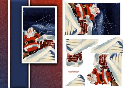 Santa and Chimney Quick Card