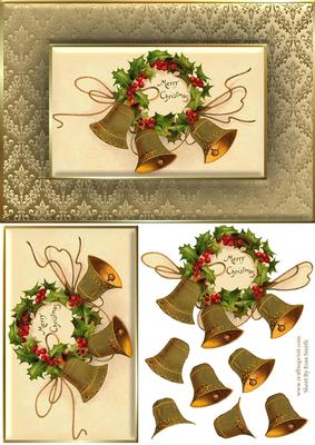 Bells & Holly Quick Card