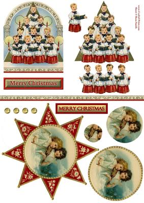 Musical Christmas Duodecoupage Sheet