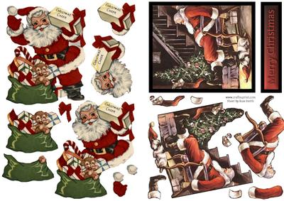 Santa Duodecoupage Sheet