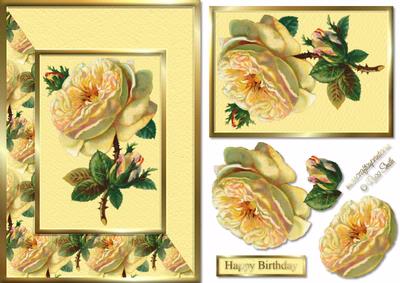Golden Rose Card Front