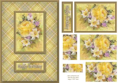 Yellow Bouquet Quick Card