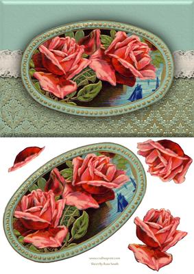 Pink Roses Quick Card