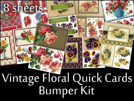 Vintage Floral Quick Cards Bumper Kit