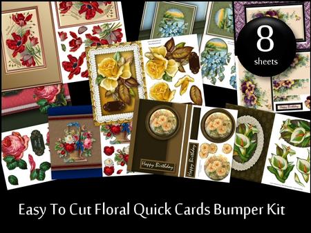 Easy to Cut Floral Quick Cards Bumper Kit