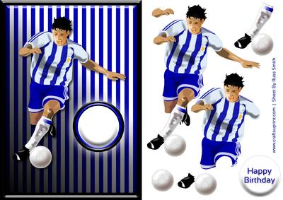 Footballer Quick Card - Blue