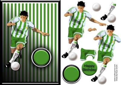 Footballer Quick Card - Green