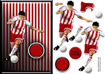 Footballer Quick Card - Red