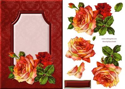 Watercolour Roses Quick Card