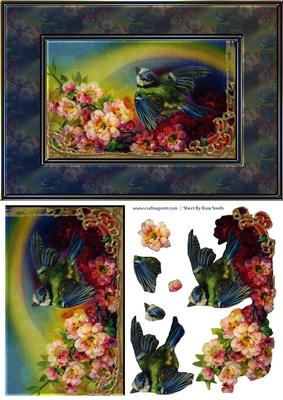 Bird & Flowers Quick Card
