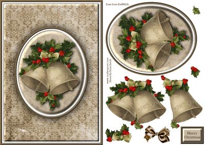 Bells & Holly Quick Card