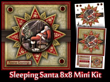 Sleeping Santa 8x8 Mini Kit