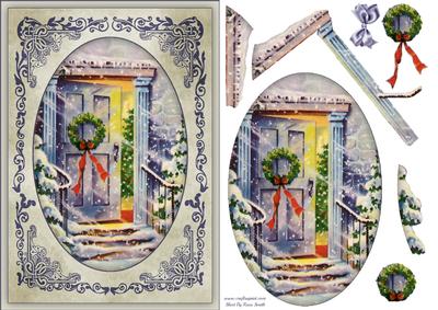 Christmas Door Quick Card