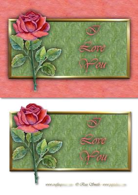 I Love You Card Front