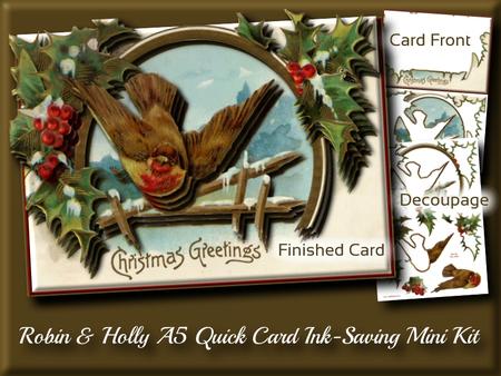 Robin & Holly A5 Quick Card Ink-saving Mini Kit