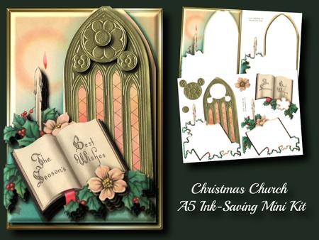 Christmas Church A5 Ink-saving Mini Kit