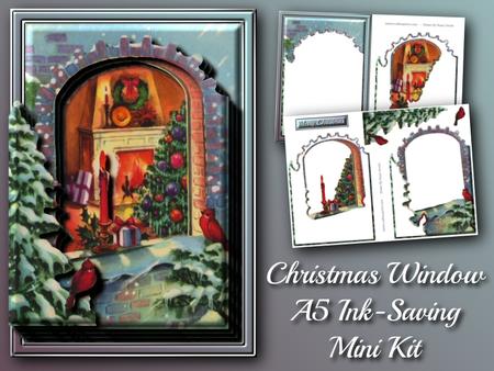 Christmas Window A5 Ink-saving Mini Kit