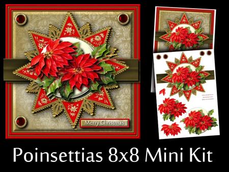Poinsettias 8x8 Mini Kit