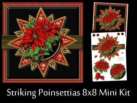 Striking Poinsettias 8x8 Mini Kit