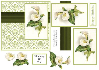 Calla Lilies 6x6 Quick Card
