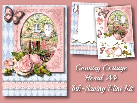 Country Cottage Floral A4 Ink-saving Mini Kit