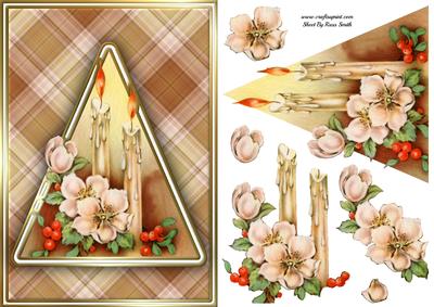 Candles & Flowers Quick Card
