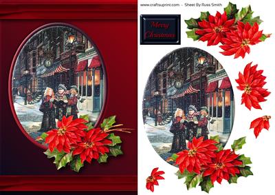 Children Singing at Christmas Quick Card