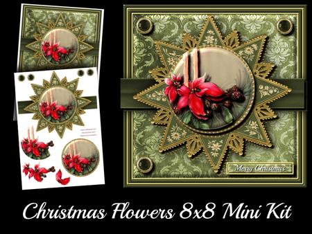 Christmas Flowers 8x8 Mini Kit