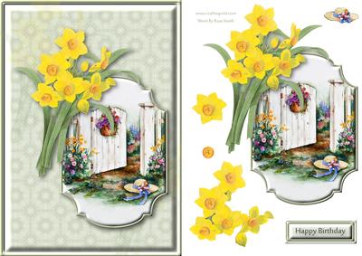 Daffodils & Garden Quick Card