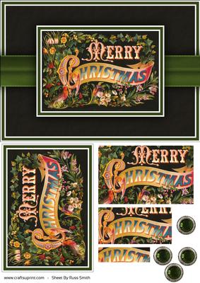 Christmas Flowers Quick Card