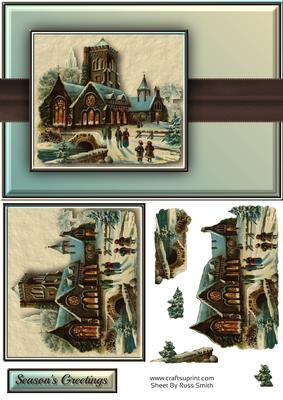 Church at Christmas Quick Card