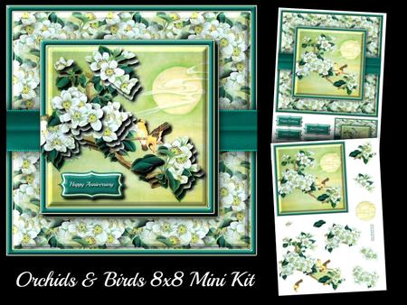 Orchids & Birds 8x8 Mini Kit