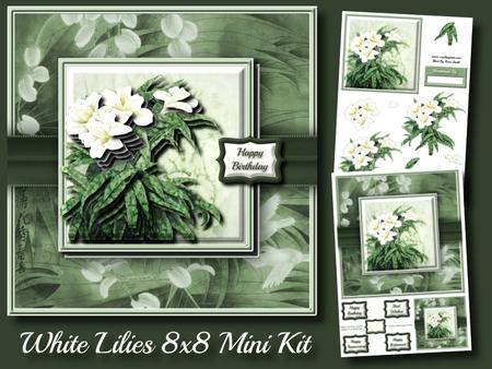 White Lilies 8x8 Mini Kit